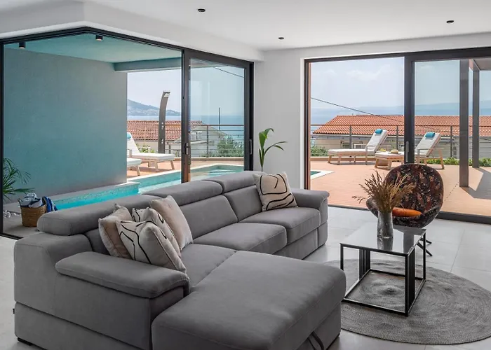 Seaview Calma With Jacuzzi, Media Villa Duće